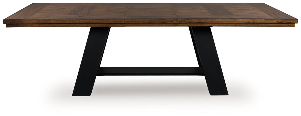 Greddinton Brown/Black Dining Extension Table by Ashley at Eve Furniture