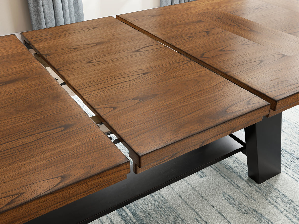 Greddinton Brown/Black Dining Table with 6 Chairs by Ashley at Eve Furniture