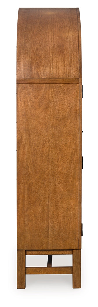 Greddinton Brown/Black Display Cabinet by Ashley at Eve Furniture