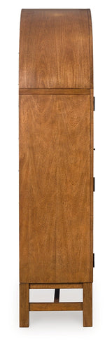 Greddinton Brown/Black Display Cabinet by Ashley at Eve Furniture