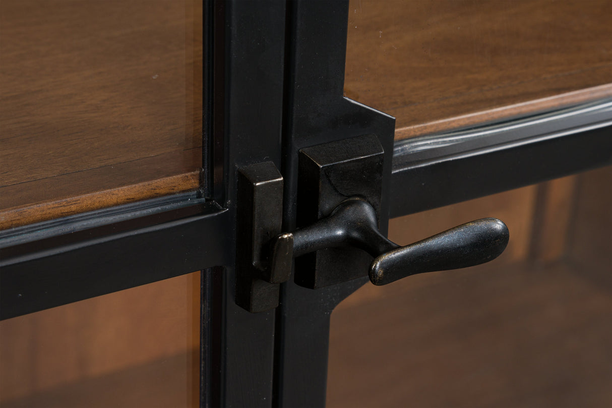 Greddinton Brown/Black Display Cabinet by Ashley at Eve Furniture