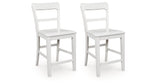 Greddinton White Counter Height Barstool, Set of 2 by Ashley at Eve Furniture