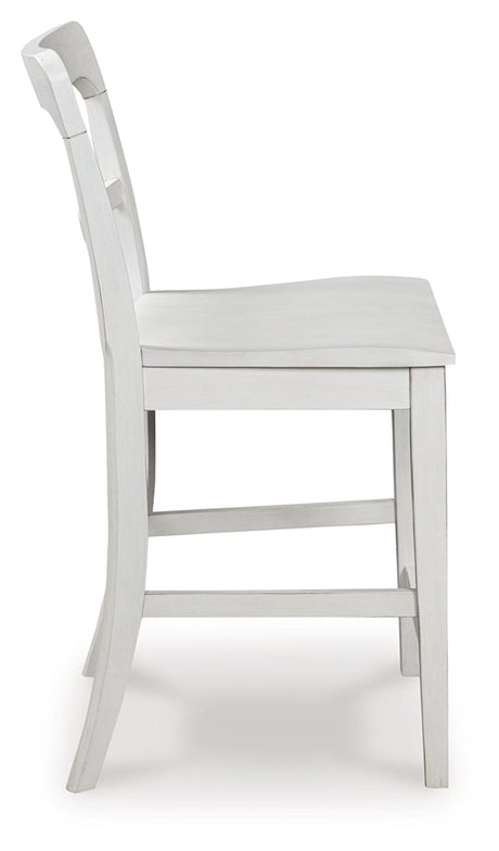 Greddinton White Counter Height Barstool, Set of 2 by Ashley at Eve Furniture