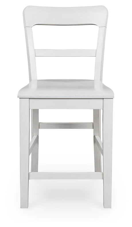 Greddinton White Counter Height Barstool, Set of 2 by Ashley at Eve Furniture