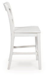 Greddinton White Counter Height Barstool, Set of 2 by ASHLEY FURNITURE at Eve Furniture