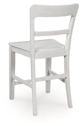 Greddinton White Counter Height Barstool, Set of 2 by ASHLEY FURNITURE at Eve Furniture