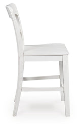 Greddinton White Counter Height Barstool, Set of 2 by ASHLEY FURNITURE at Eve Furniture