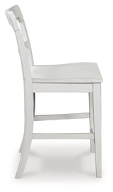 Greddinton White Counter Height Barstool, Set of 2 by ASHLEY FURNITURE at Eve Furniture