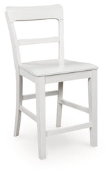 Greddinton White Counter Height Barstool, Set of 2 by ASHLEY FURNITURE at Eve Furniture