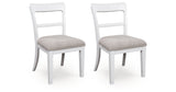 Greddinton White Dining Chair, Set of 2 by Ashley at Eve Furniture