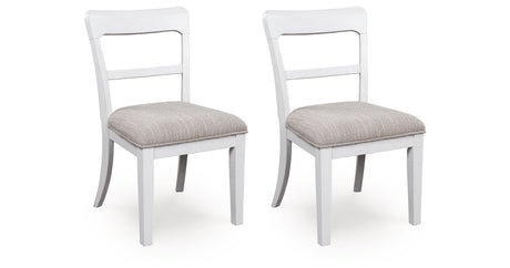 Greddinton White Dining Chair, Set of 2 by Ashley at Eve Furniture