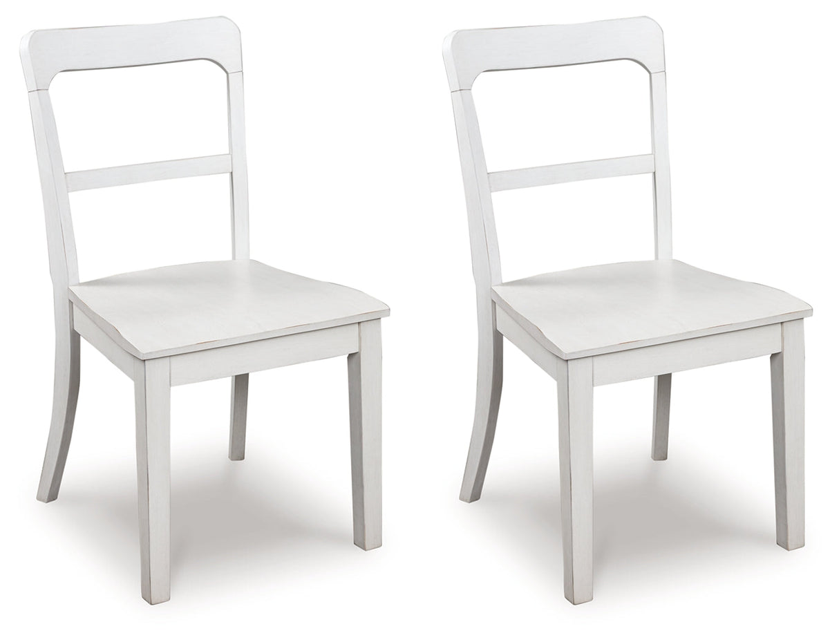 Greddinton White Dining Chair, Set of 2 by Ashley at Eve Furniture