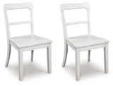 Greddinton White Dining Chair, Set of 2 by Ashley at Eve Furniture