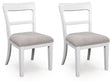 Greddinton White Dining Chair, Set of 2 by Ashley at Eve Furniture