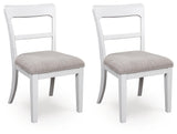 Greddinton White Dining Chair, Set of 2 by Ashley at Eve Furniture