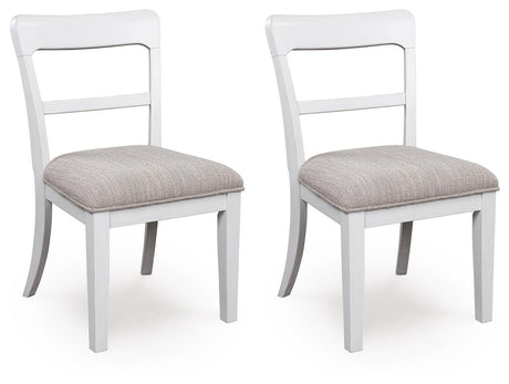 Greddinton White Dining Chair, Set of 2 by Ashley at Eve Furniture