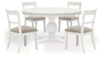 Greddinton White Dining Table With 4 Chairs by Ashley at Eve Furniture