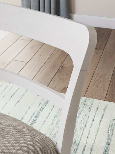 Greddinton White Dining Table with 6 Chairs by Ashley at Eve Furniture