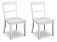 Greddinton White Dining Upholstered Side Chair (Set of 2) by Ashley at Eve Furniture
