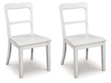 Greddinton White Dining Upholstered Side Chair (Set of 2) by Ashley at Eve Furniture