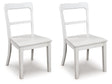 Greddinton White Dining Upholstered Side Chair (Set of 2) by Ashley at Eve Furniture