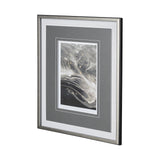 Greek Pitch I by Gabrielle Campbell a Hand Embellished Textured Framed Art Print Matted under Glass by Mercana at Eve Furniture