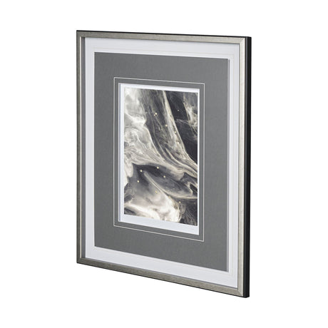 Greek Pitch II by Gabrielle Campbell a Hand Embellished Textured Framed Art Print Matted under Glass by Mercana at Eve Furniture