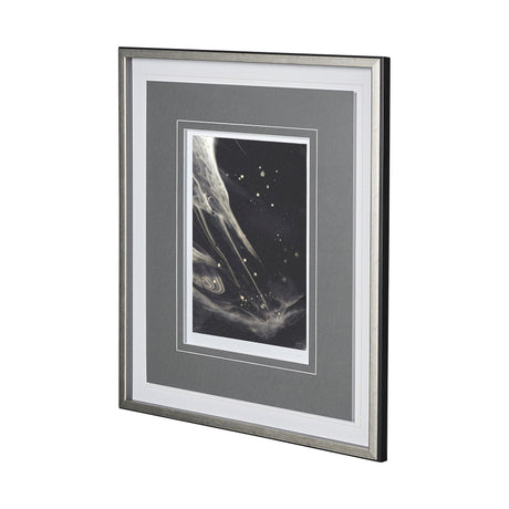 Greek Pitch III by Gabrielle Campbell Hand Embellished Textured Framed Art Print Matted under Glass by Mercana at Eve Furniture