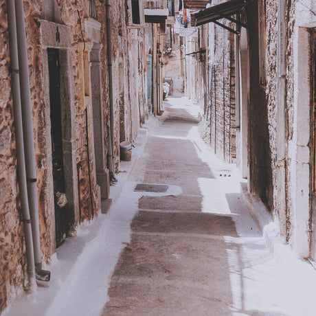 Greek Street by Kelly Frere FramedPhoto Print Matted under Glass by Mercana at Eve Furniture
