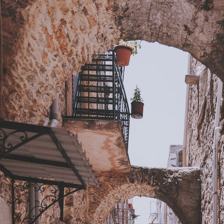 Greek Street by Kelly Frere FramedPhoto Print Matted under Glass by Mercana at Eve Furniture