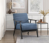 Greeley Blue Velvet Accent Chair by Homelegance at Eve Furniture