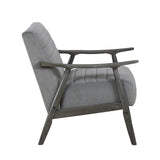 Greeley Gray Velvet Accent Chair by Homelegance at Eve Furniture