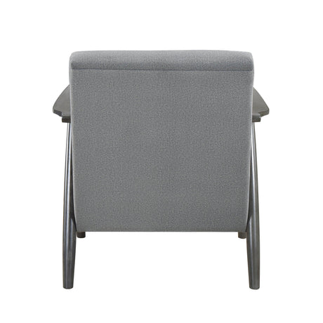 Greeley Gray Velvet Accent Chair by Homelegance at Eve Furniture