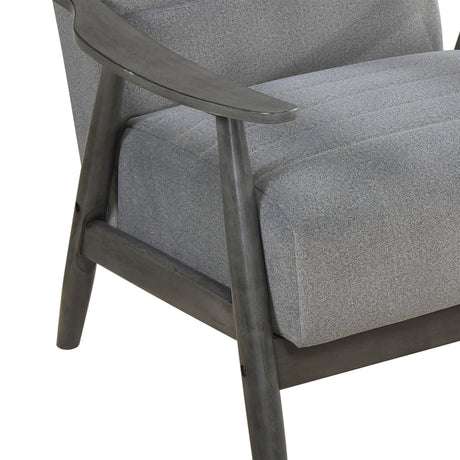 Greeley Gray Velvet Accent Chair by Homelegance at Eve Furniture