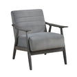 Greeley Gray Velvet Accent Chair by Homelegance at Eve Furniture