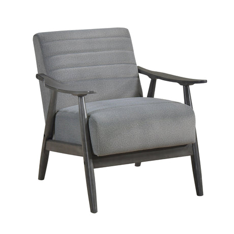 Greeley Gray Velvet Accent Chair by Homelegance at Eve Furniture