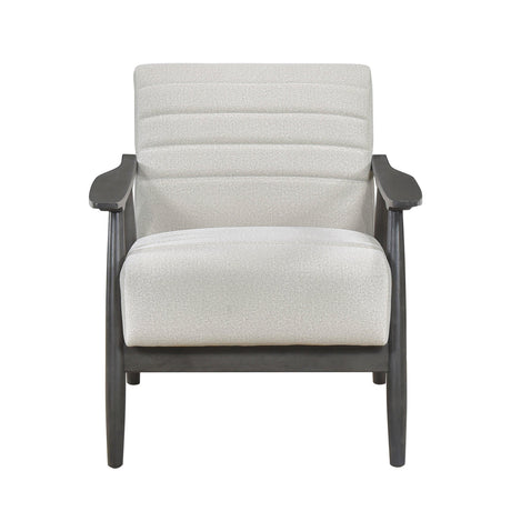 Greeley Pearl Velvet Accent Chair by Homelegance at Eve Furniture