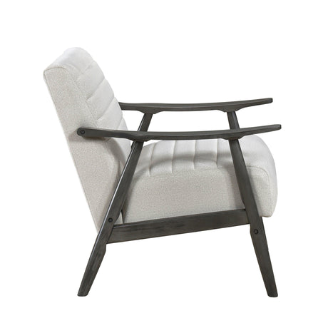 Greeley Pearl Velvet Accent Chair by Homelegance at Eve Furniture