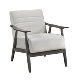 Greeley Pearl Velvet Accent Chair by Homelegance at Eve Furniture