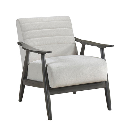 Greeley Pearl Velvet Accent Chair by Homelegance at Eve Furniture