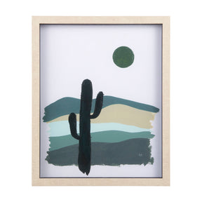 Green Desert II by Mercana Studio a Hand Embelished Textured Framed Art Print Matted under Glass by Mercana at Eve Furniture