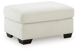 Greenbriar Ivory Ottoman by Ashley at Eve Furniture