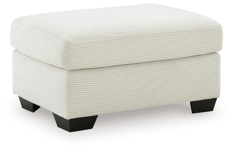 Greenbriar Ivory Ottoman by Ashley at Eve Furniture