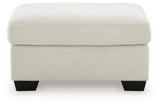 Greenbriar Ivory Ottoman by Ashley at Eve Furniture