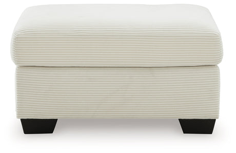 Greenbriar Ivory Ottoman by Ashley at Eve Furniture