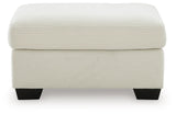 Greenbriar Ivory Ottoman by Ashley at Eve Furniture