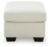 Greenbriar Ivory Ottoman by Ashley at Eve Furniture