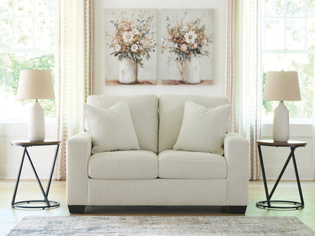 Greenbriar Ivory Loveseat by Ashley at Eve Furniture