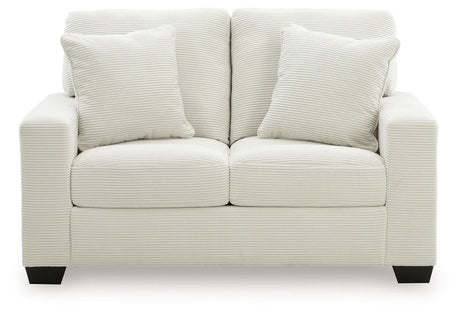 Greenbriar Ivory Loveseat by Ashley at Eve Furniture