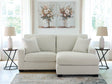 Greenbriar Ivory Sofa Chaise by Ashley at Eve Furniture
